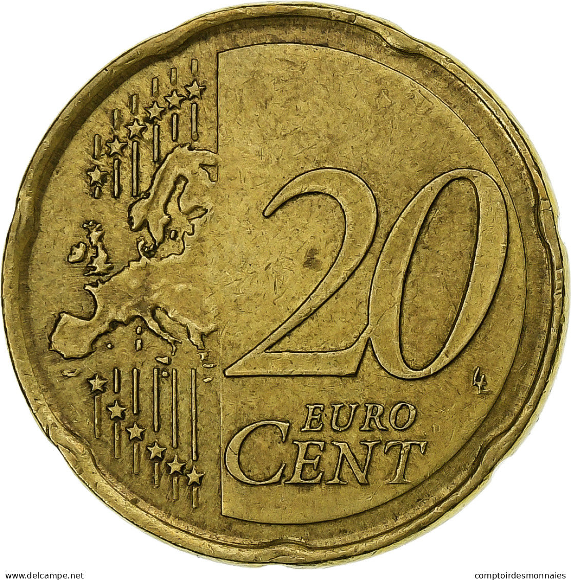 Malte, 20 Euro Cent, 2008, Paris, SUP+, Laiton, KM:129 - Malte