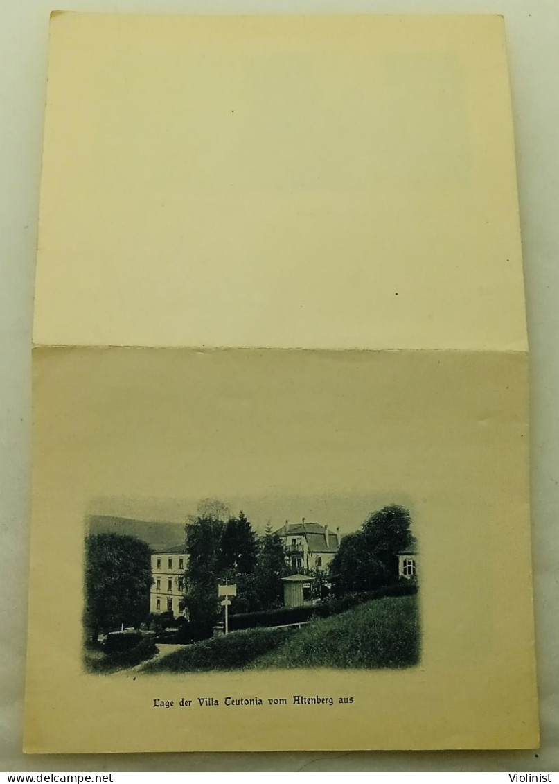 Germany-Bad Kissingen 1911.-Villa Thuringia, Villa Teutonia-Letter with pictures of the spa