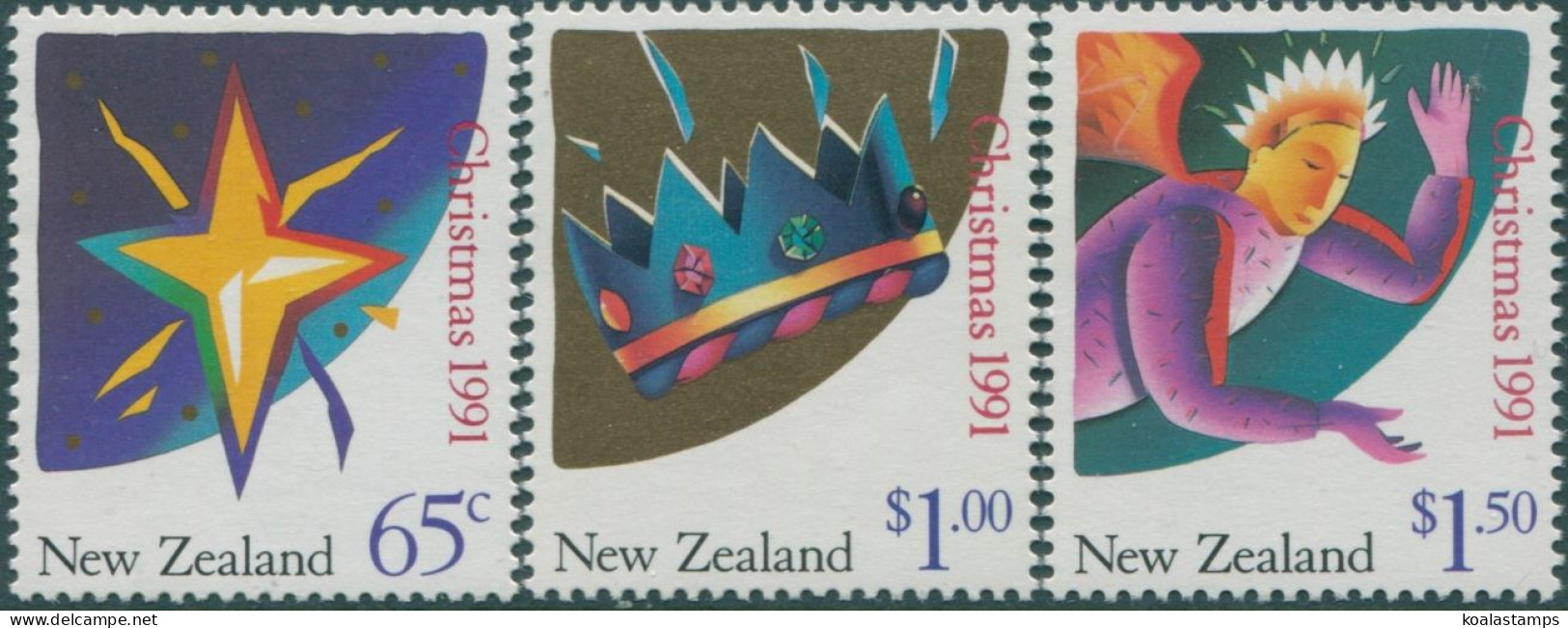 New Zealand 1991 SG1632-1634 Christmas High Values MNH - Sonstige & Ohne Zuordnung
