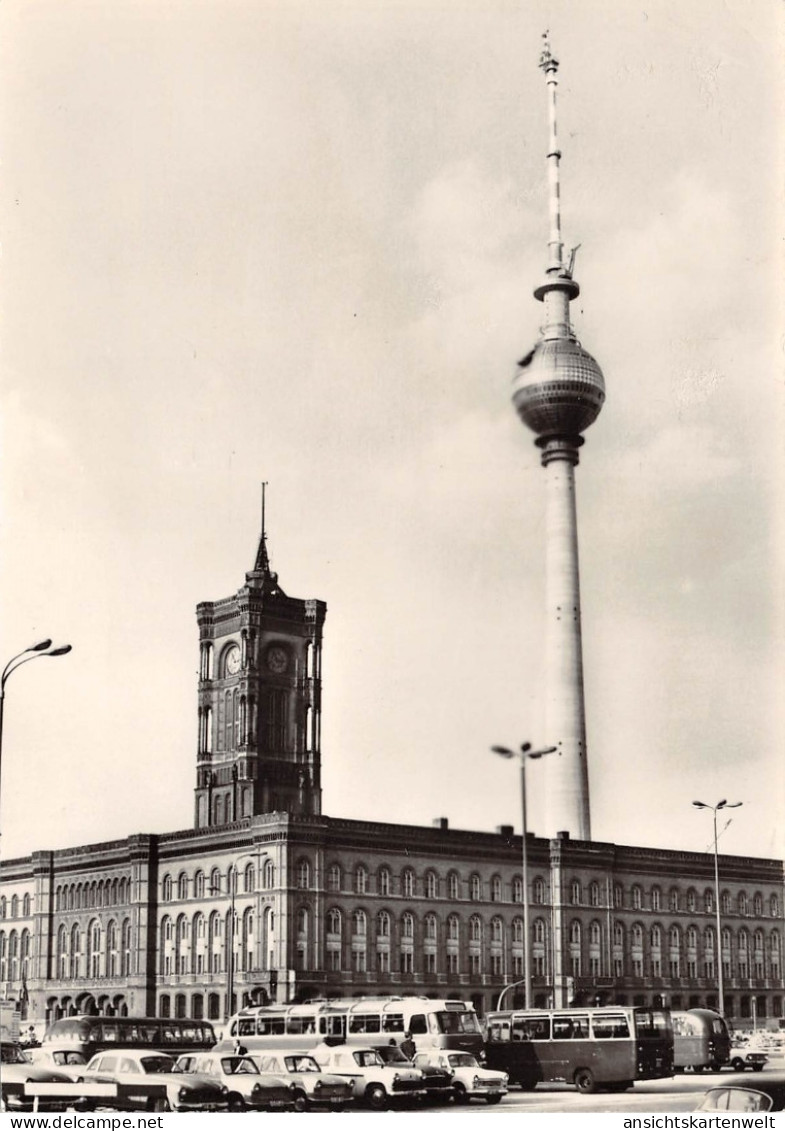 Berlin Rathaus Und Fernsehturm Ngl #157.878 - Andere & Zonder Classificatie