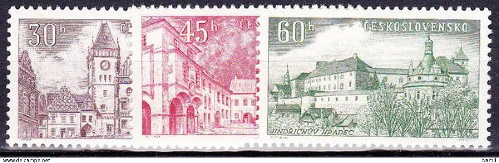 ** Tchécoslovaquie 1955 Mi 930-2 (Yv 825-7), (MNH)** - Neufs