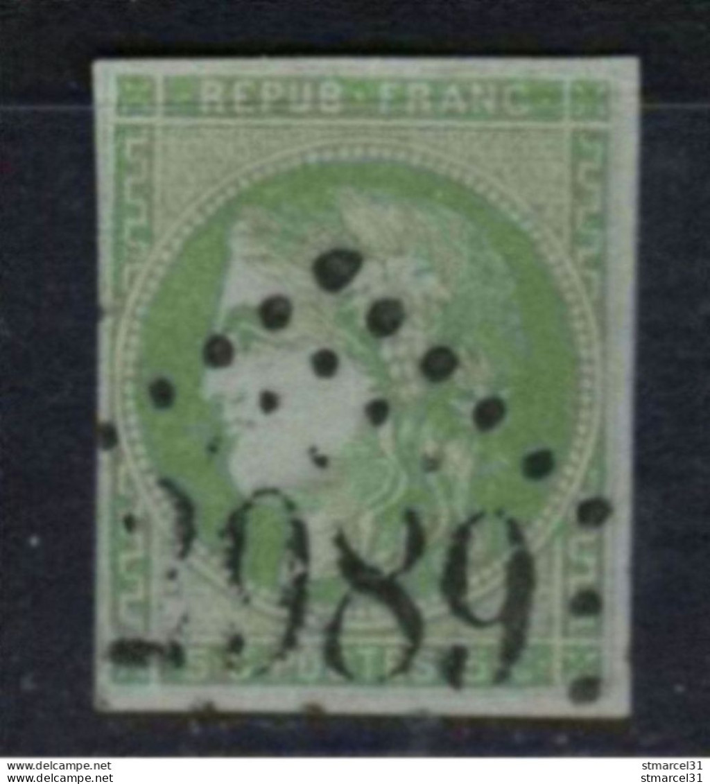 TBE N°42B Vert Jaune Cote 220€ Signé - 1870 Bordeaux Printing