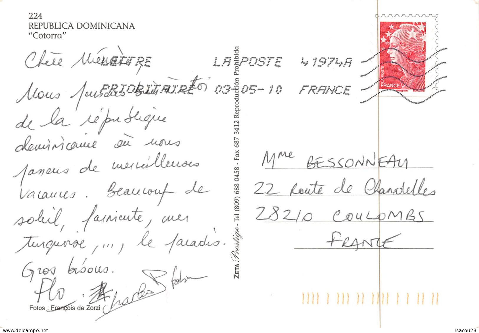 REP. DOMINICAINE "COTORRA" TBE / VOIR SCAN RECTO-VERSO - Dominikanische Rep.