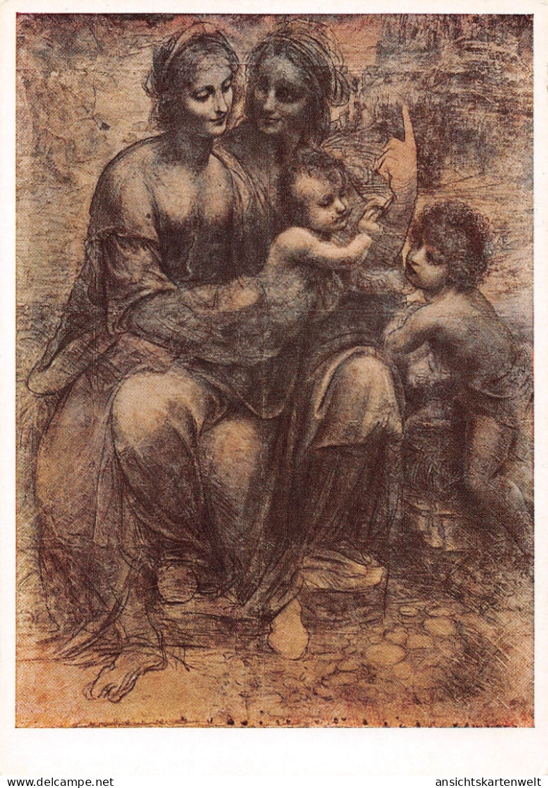 LEONARDO DA VINCI Maria Mit Kind Und Hl. Anna Ngl #156.699 - Peintures & Tableaux