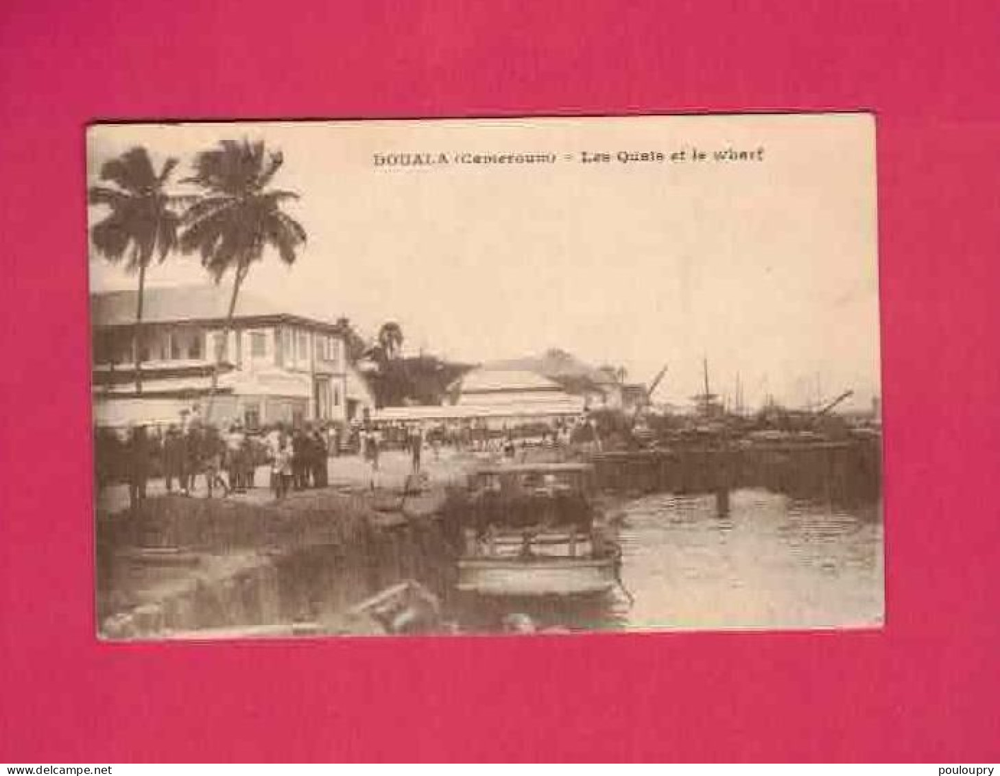 CP De 1929 - Les Quais Et Le Wharf - Camerún