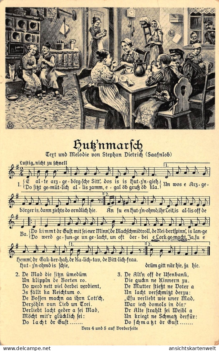 Musik Und Lied: Hutz'nmarsch Gl1937 #161.070 - Música Y Músicos
