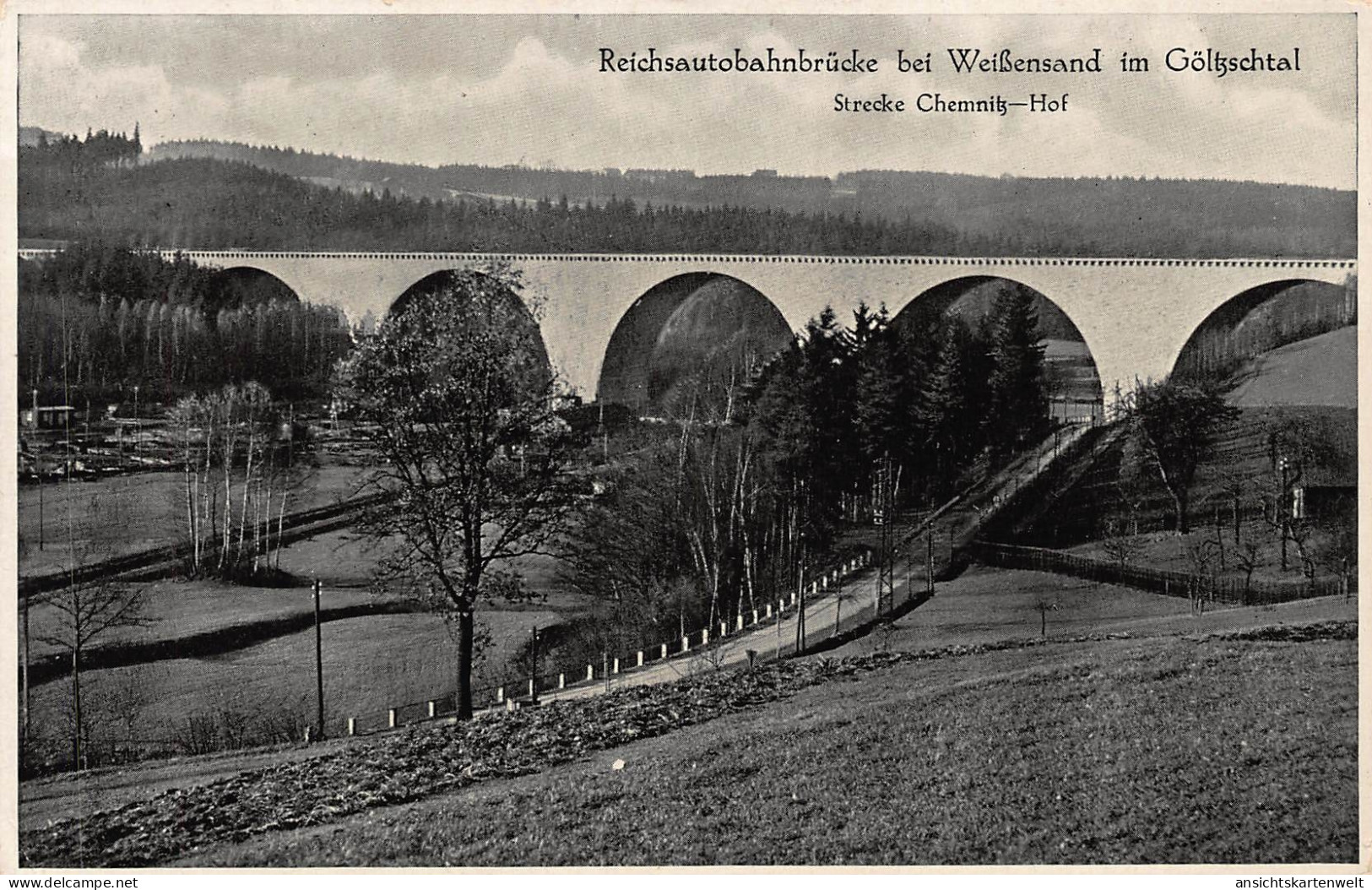 Autobahnbrücke Bei Weißensand Im Göltzschtal Gl1939 #161.255 - Ponts