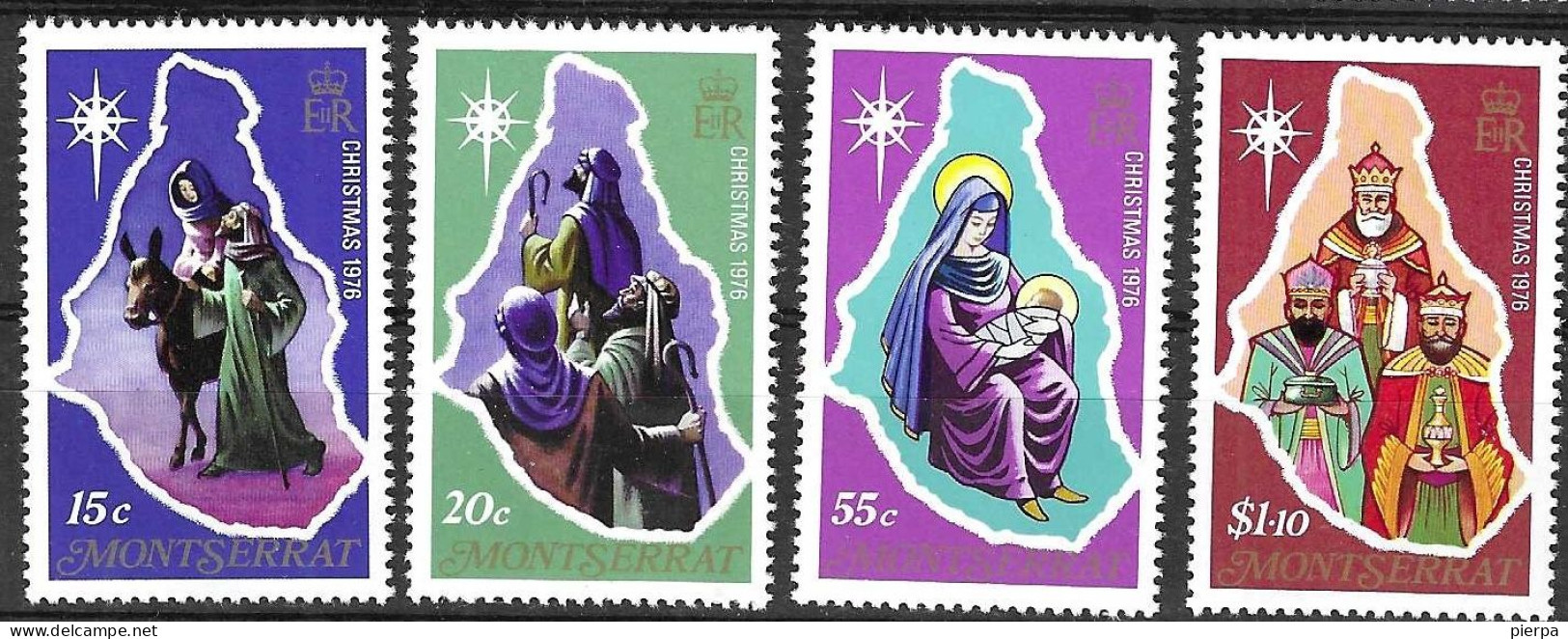 MONTSERRAT - 1976 - NATALE - SERIE 4 VALORI - MNH** (YVERT 356\9 - MICHEL 355\8) - Montserrat