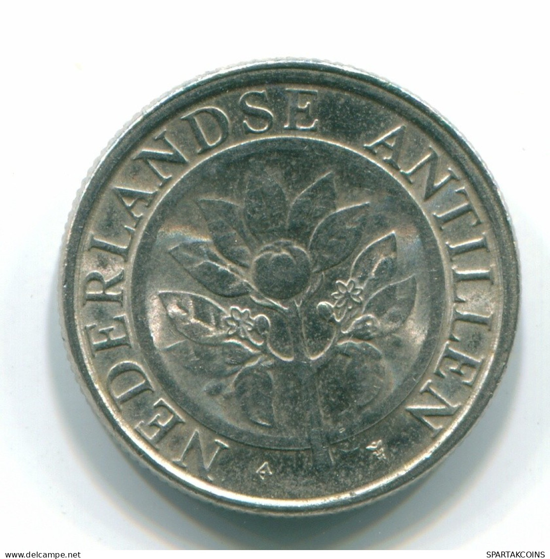 10 CENTS 1990 ANTILLAS NEERLANDESAS Nickel Colonial Moneda #S11352.E.A - Antilles Néerlandaises