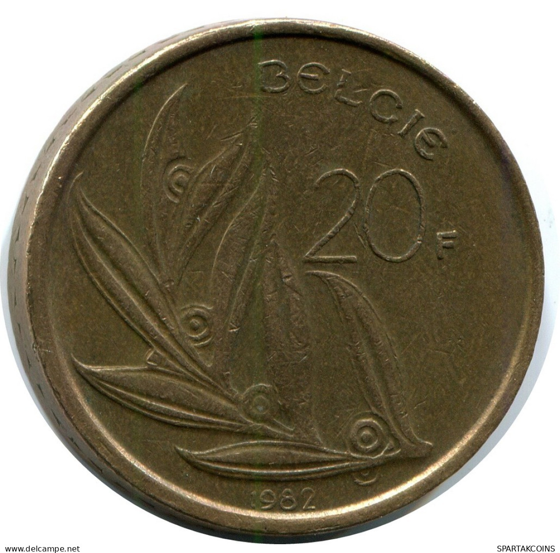 20 FRANCS 1982 DUTCH Text BELGIQUE BELGIUM Pièce #AZ364.F.A - 20 Francs