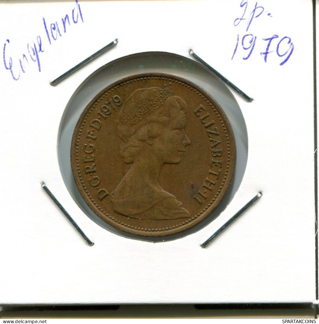 2 NEW PENCE 1979 UK GBAN BRETAÑA GREAT BRITAIN Moneda #AN566.E.A - 2 Pence & 2 New Pence