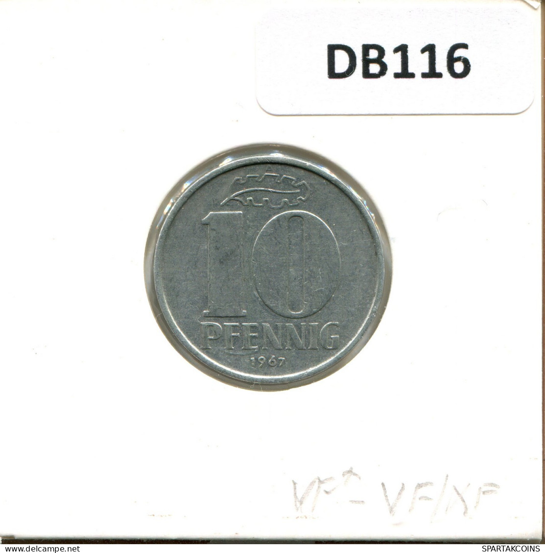 10 PFENNIG 1967 A DDR EAST ALEMANIA Moneda GERMANY #DB116.E.A - 10 Pfennig