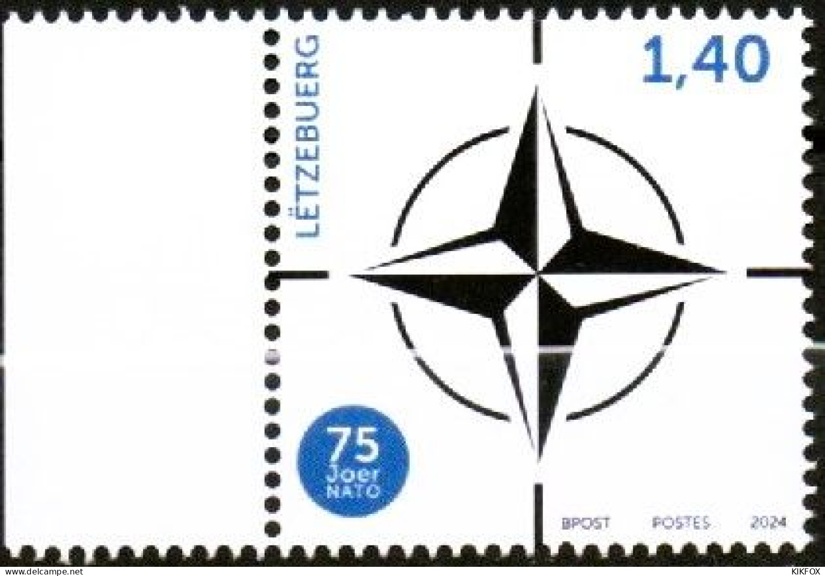 Luxembourg, Luxemburg  2024, MÄRZAUSGABE, 75 JOER NATO, POSTFRISCH, NEUF - Ongebruikt