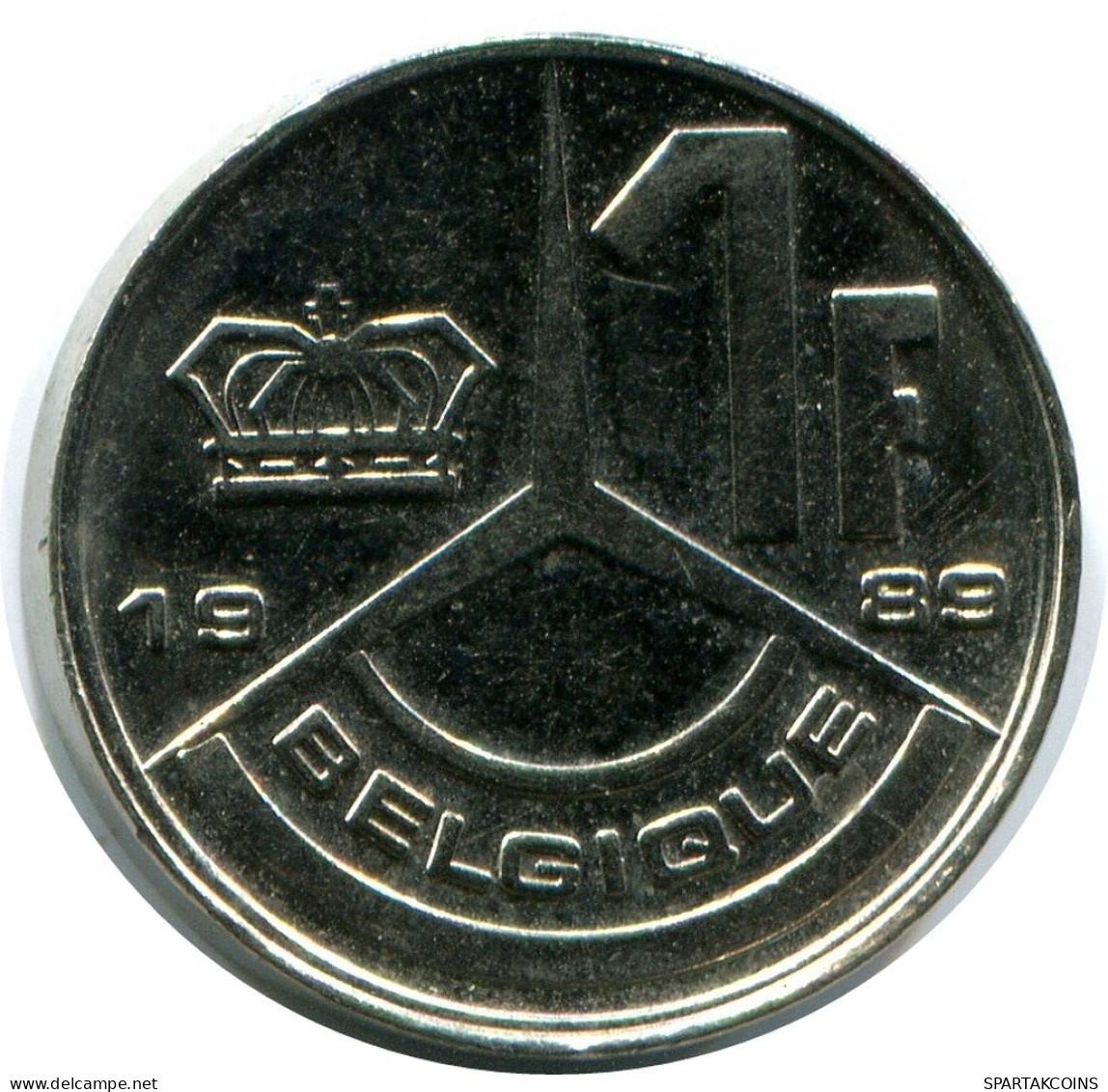 1 FRANC 1989 Französisch Text BELGIEN BELGIUM Münze #AZ351.D.A - 1 Franc
