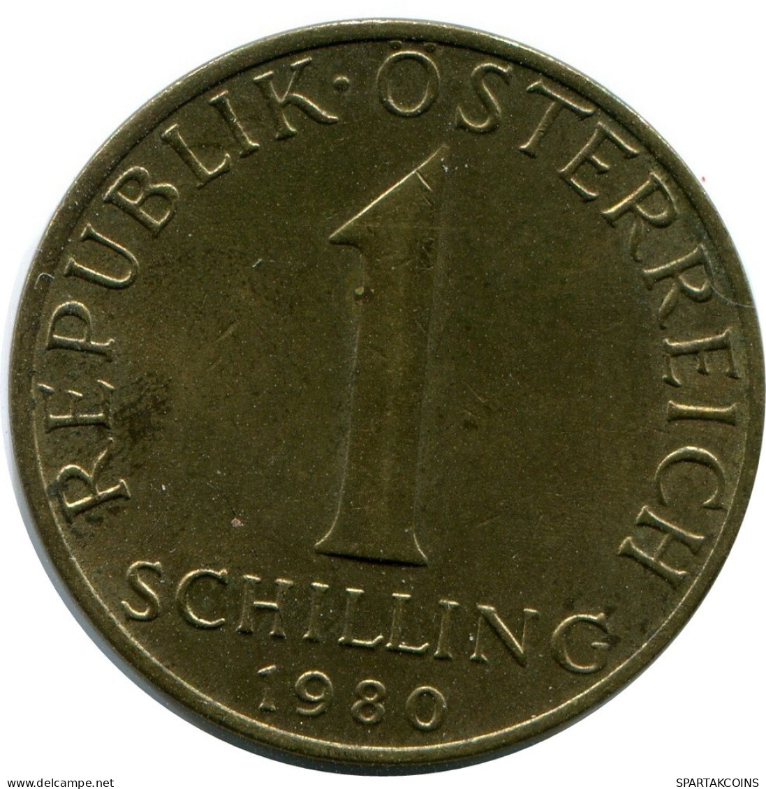 1 SCHILLING 1980 AUSTRIA Coin #AW813.U.A - Oesterreich