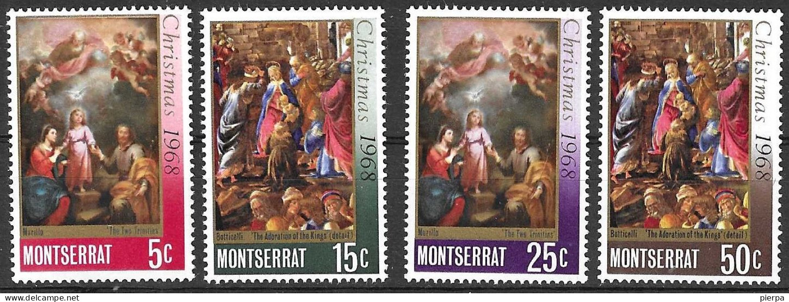 MONTSERRAT - 1968 - NATALE - SERIE 4 VALORI - MNH** (YVERT 208\11 - MICHEL 207\10) - Montserrat
