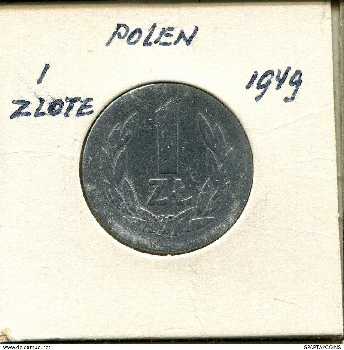 1 ZLOTE 1949 POLAND Coin #AR778.U.A - Polonia