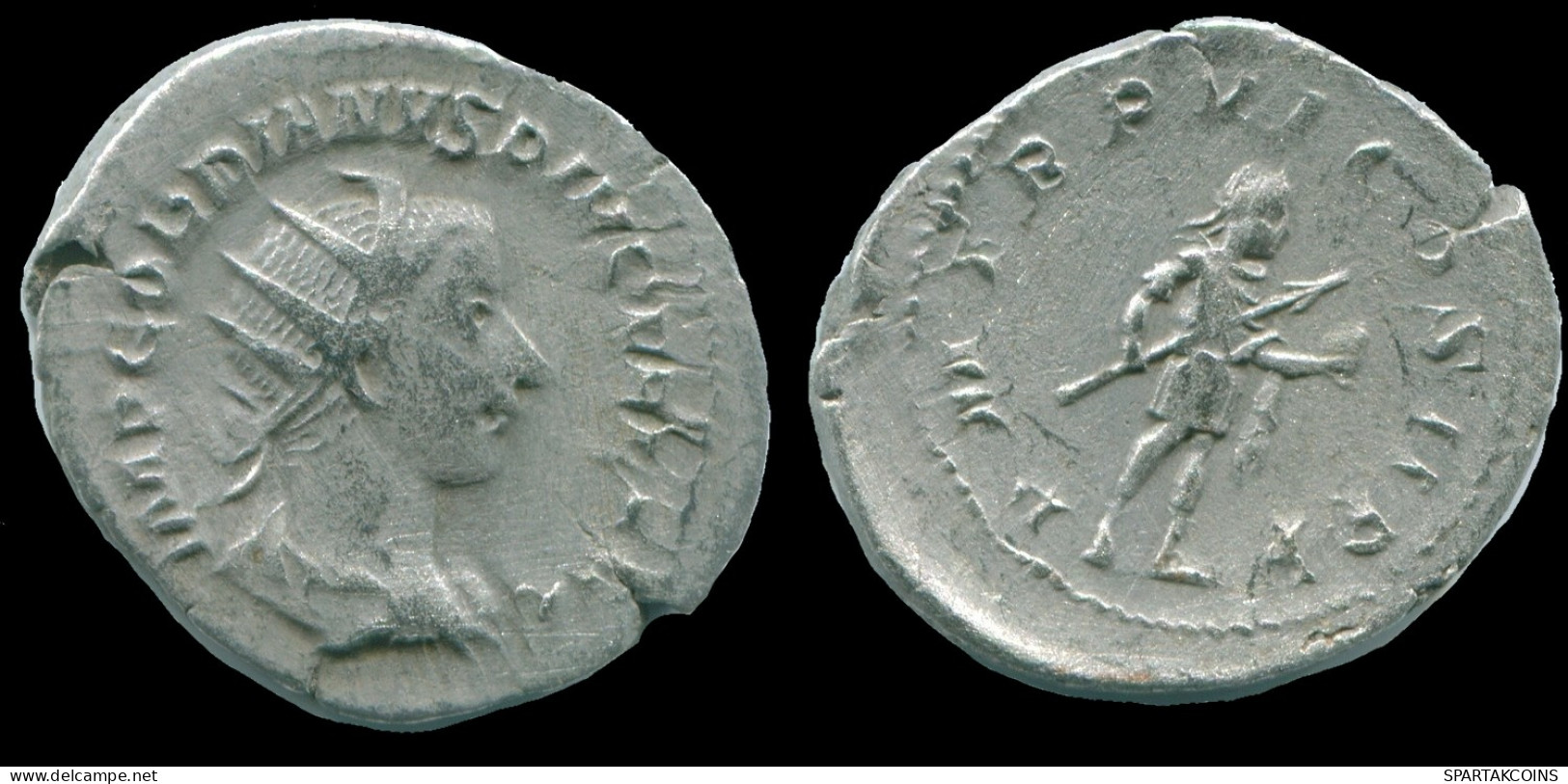 GORDIAN III AR ANTONINIANUS ROME Mint AD242 P M TR P V COS II P P #ANC13155.35.F.A - L'Anarchie Militaire (235 à 284)