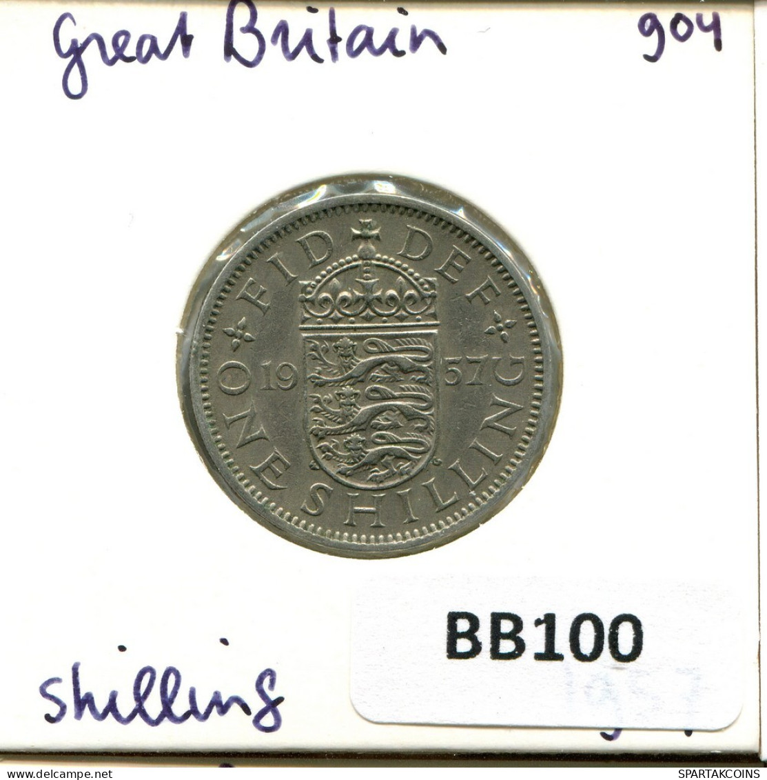 SHILLING 1957 UK GREAT BRITAIN Coin #BB100.U.A - I. 1 Shilling