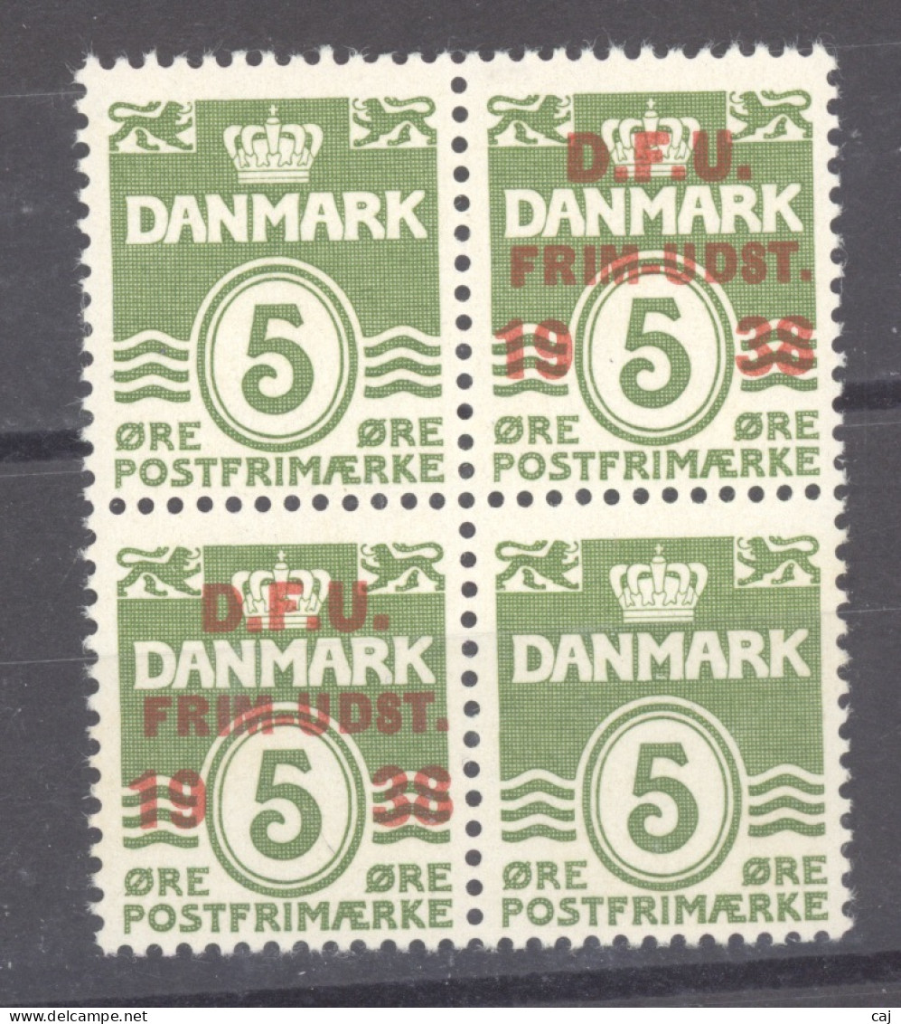 Danemark    :  Yv  267Aa  **    Bloc De 4 - Unused Stamps