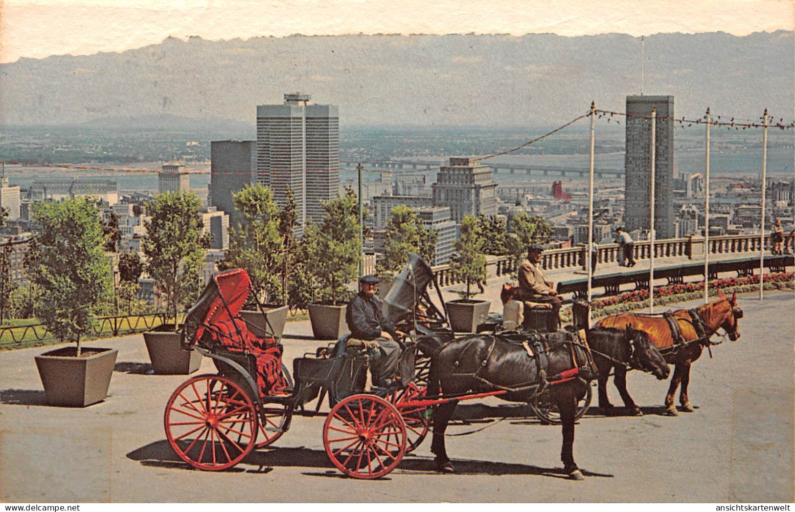 Canada Montréal P.Q. Old French Horsedrawn Carriages On Mt. Royal Gl1968 #164.190 - Unclassified