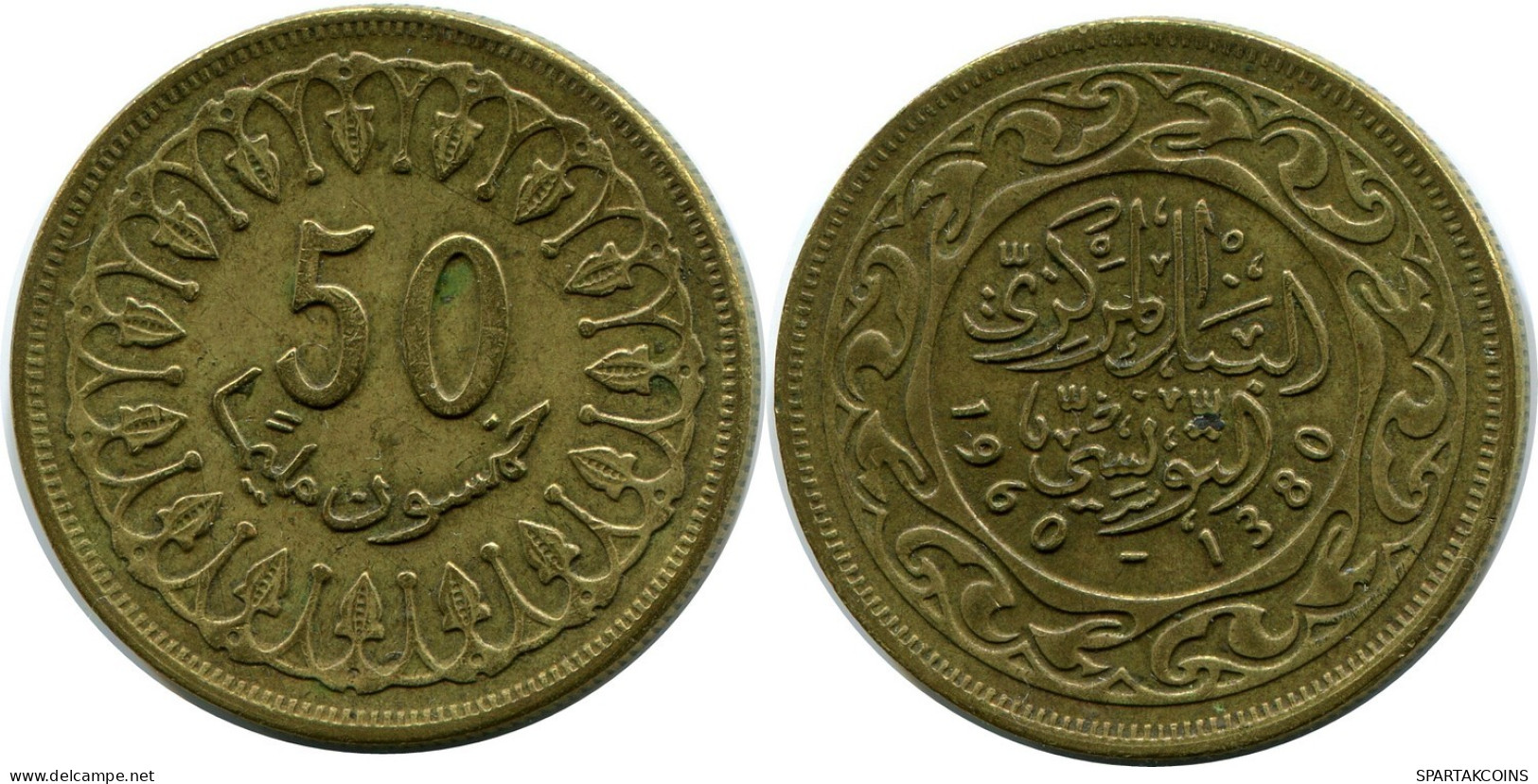 50 MILLIMES 1960 TÚNEZ TUNISIA Moneda #AR042.E.A - Tunisia
