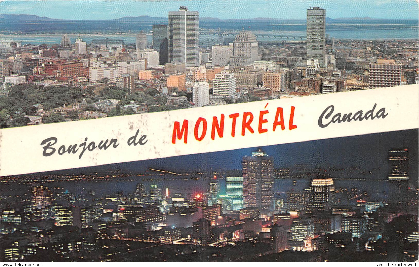 Canada Montréal P.Q. Skyline Bei Tag Und Bei Nacht Gl1968 #164.195 - Non Classificati