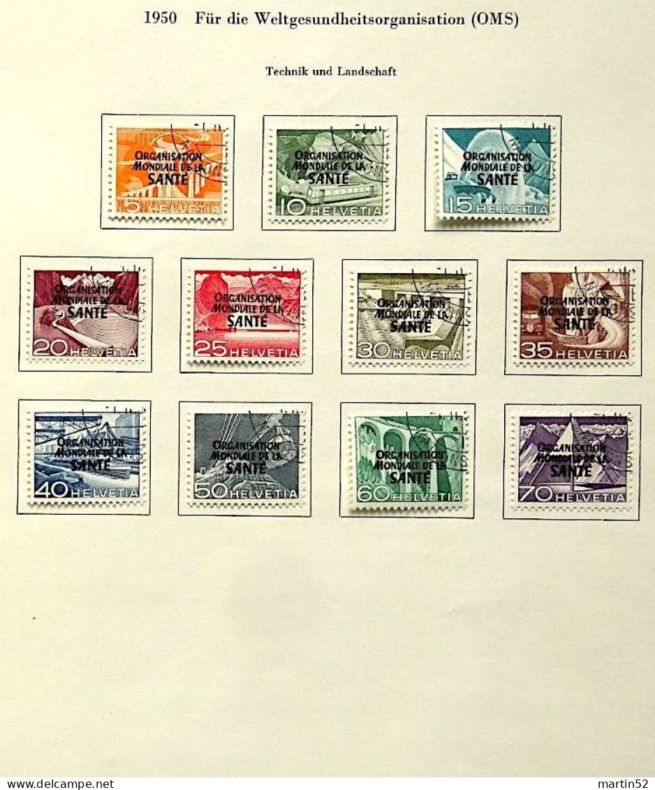 Dienst VI OMS SANTE Ausgabe 1948/50 Komplett: Zu+Mi-N° 1-25 Mit ET-⊙ GENÈVE NATIONS UNIES (Zumstein CHF 345.00) - Officials