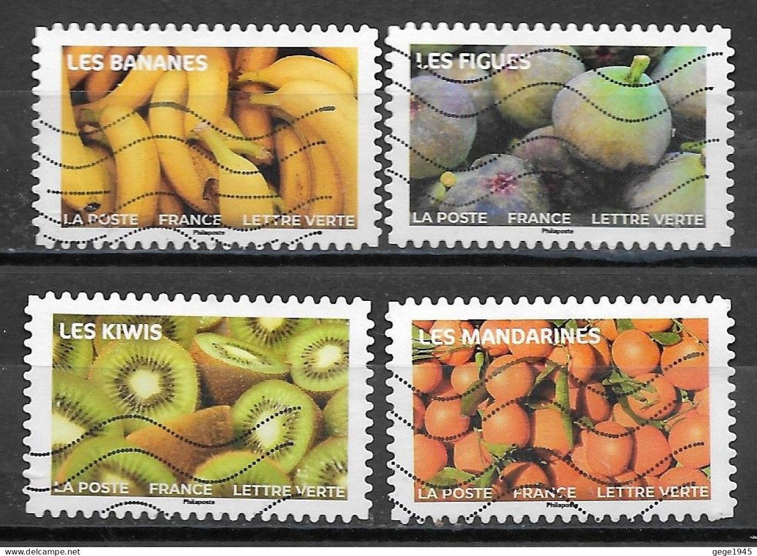 France 2023  Oblitéré - Autoadhésif  N° 2289 - 2292 - 2294 - 2299 -  Fruits à Savourer - Used Stamps