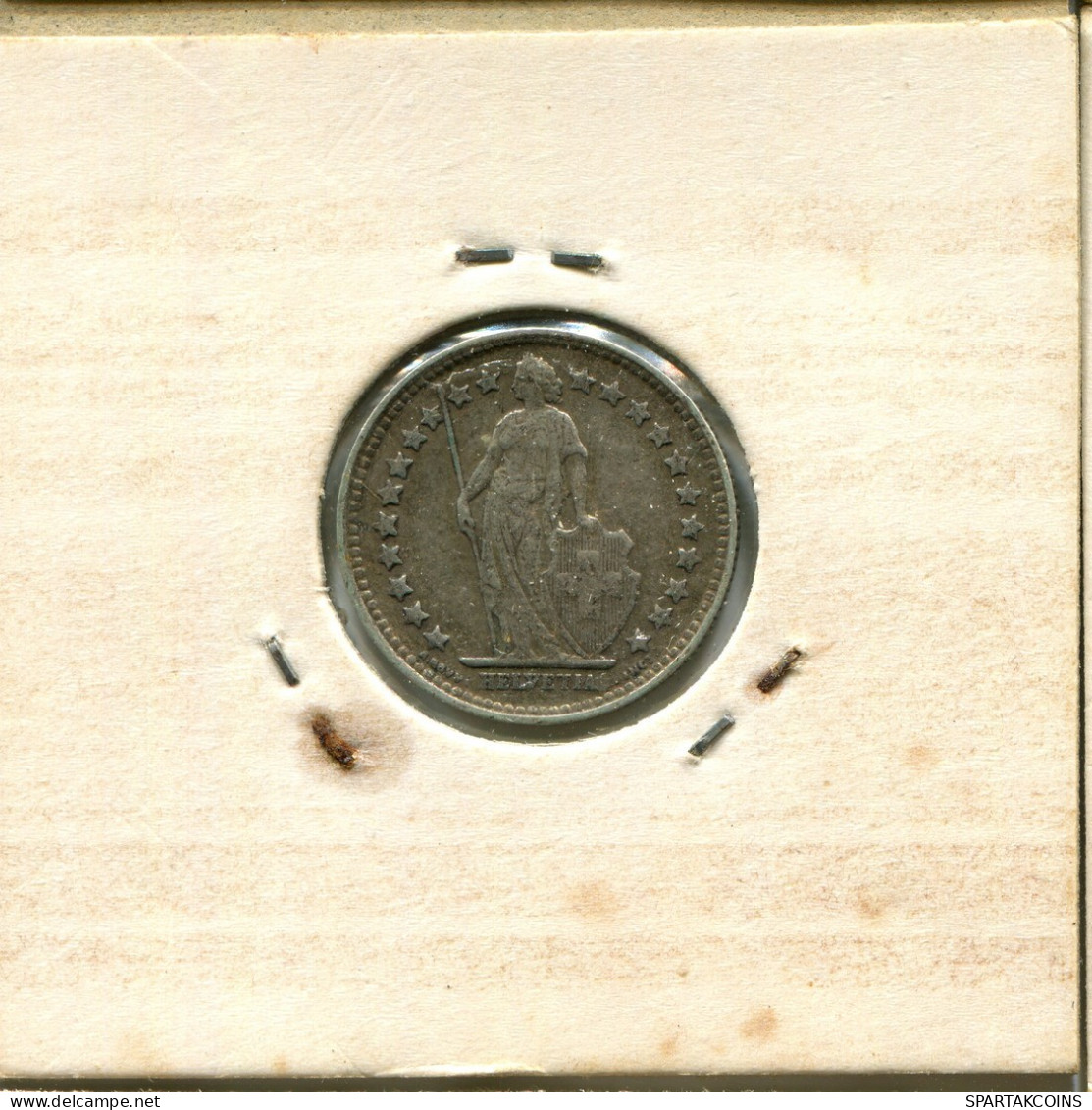 1/2 FRANC 1920 B SUIZA SWITZERLAND Moneda PLATA #AY011.3.E.A - Autres & Non Classés