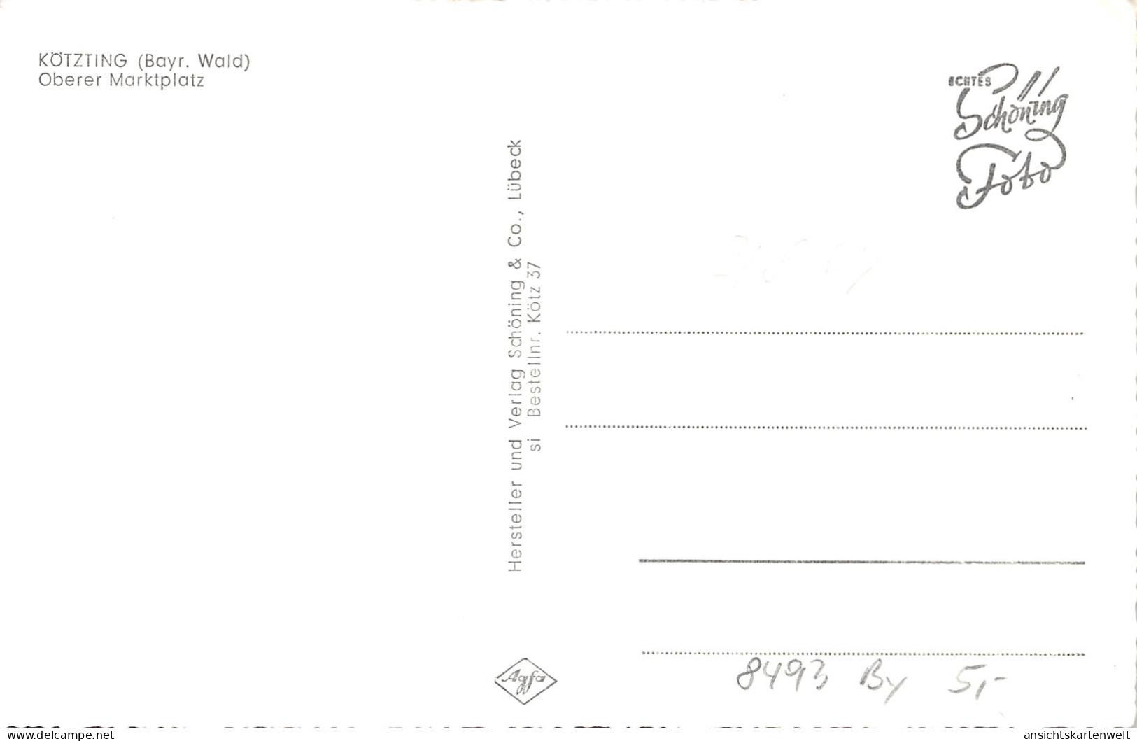 Kötzting Oberer Marktplatz Ngl #164.820 - Andere & Zonder Classificatie