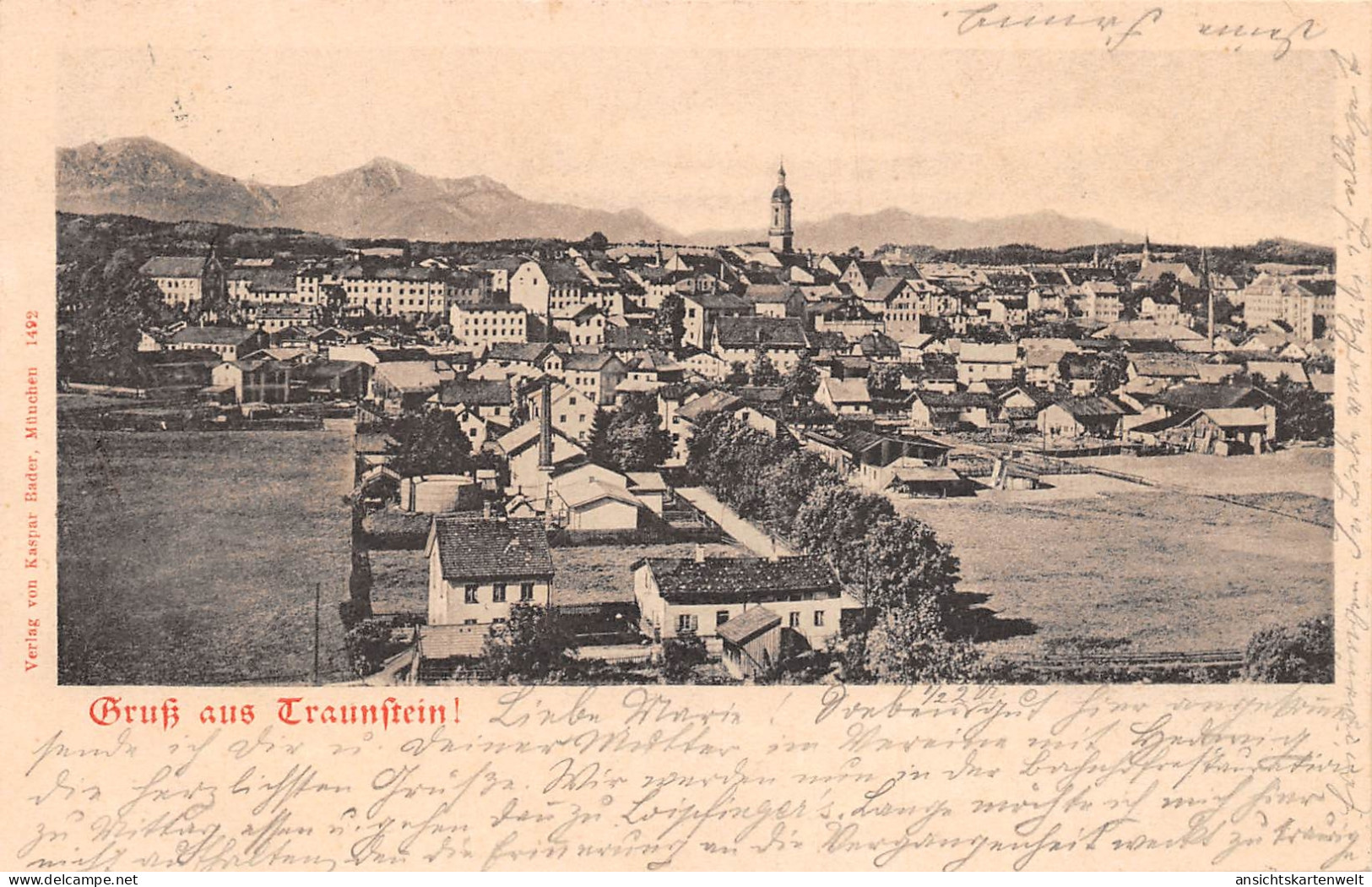 Traunstein Panorama Gl1902 #165.957 - Andere & Zonder Classificatie