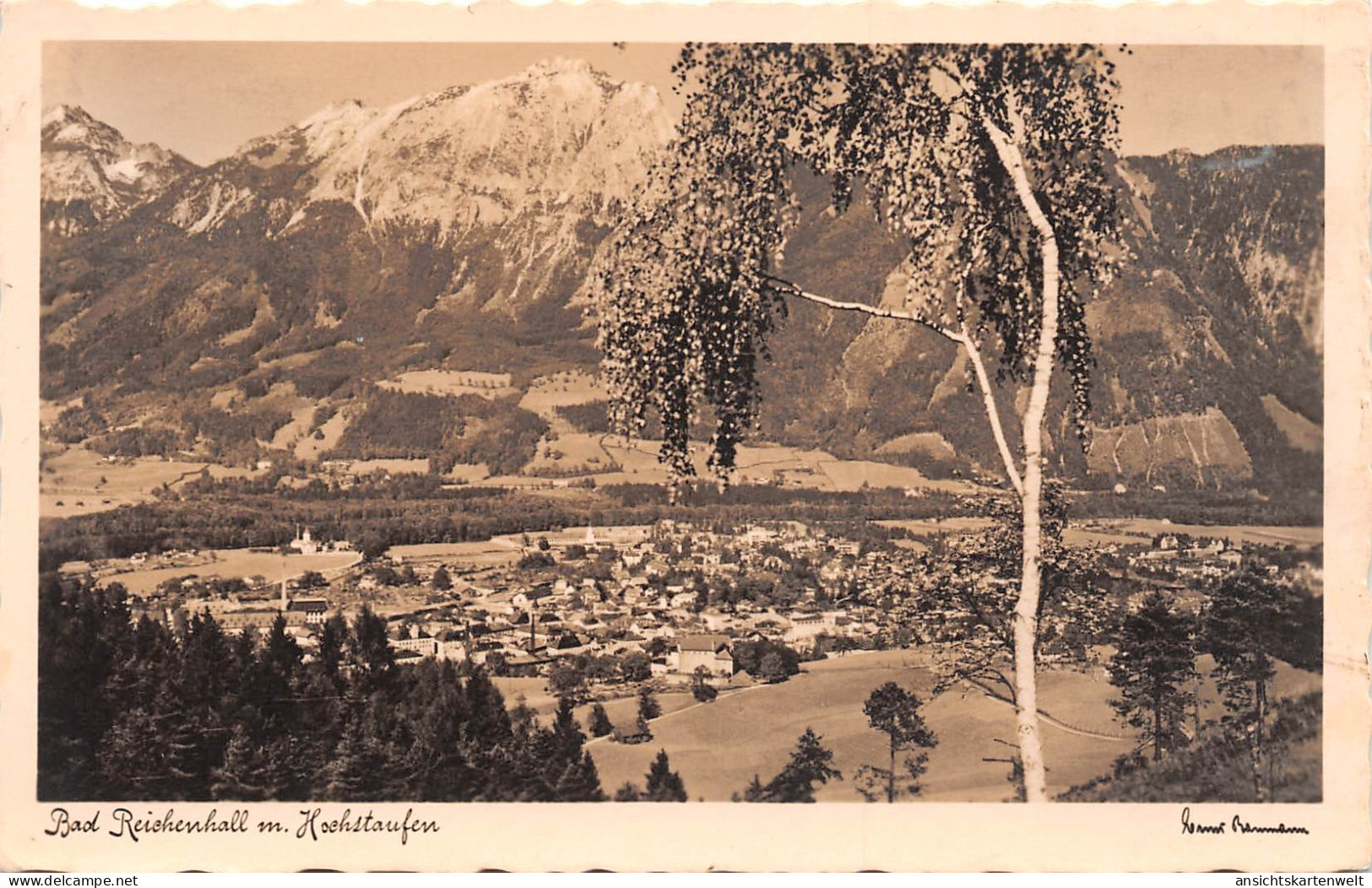 Bad Reichenhall Panorama Mit Hochstaufen Gl1939 #165.893 - Andere & Zonder Classificatie