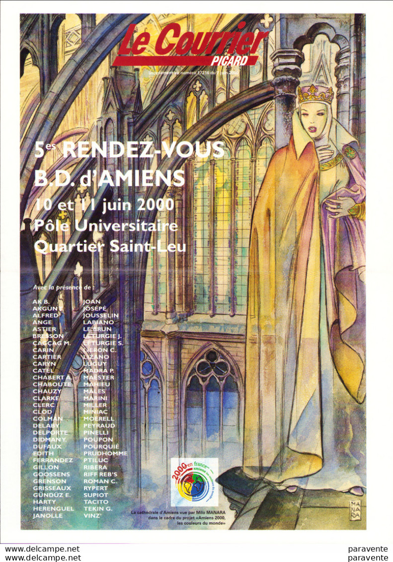 MANARA RENAULT PINELLI : Programme Salon AMIENS 2000 - Sonstige & Ohne Zuordnung