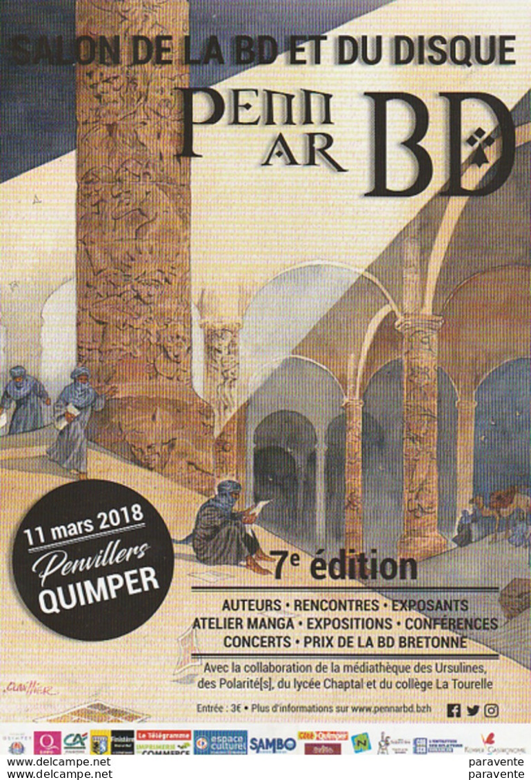 CUVILLIERS Damien : Flyer Salon QUIMPER 2018 - Sonstige & Ohne Zuordnung