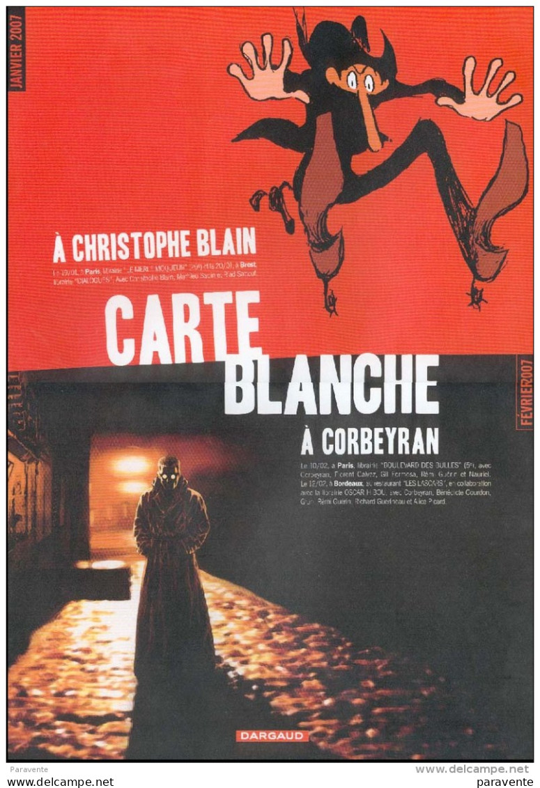 BLAIN: Affiche CARTE BLANCHE - Sonstige & Ohne Zuordnung