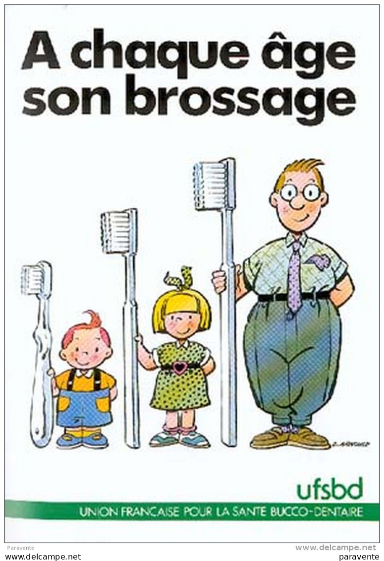 ARNOULD : Depliant Publicite BD Pour UFSBD (brossage) - Advertentie