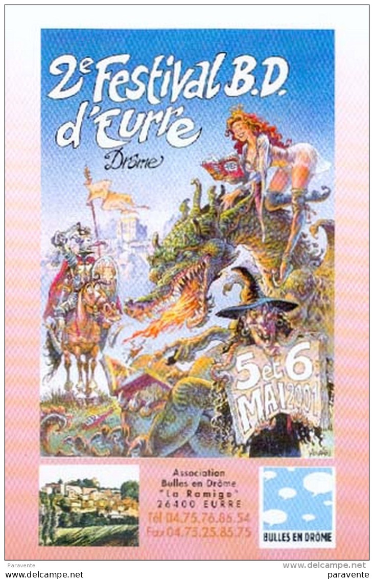 AOUAMRI : Depliant Salon BD De EURRE 2001 - Altri & Non Classificati