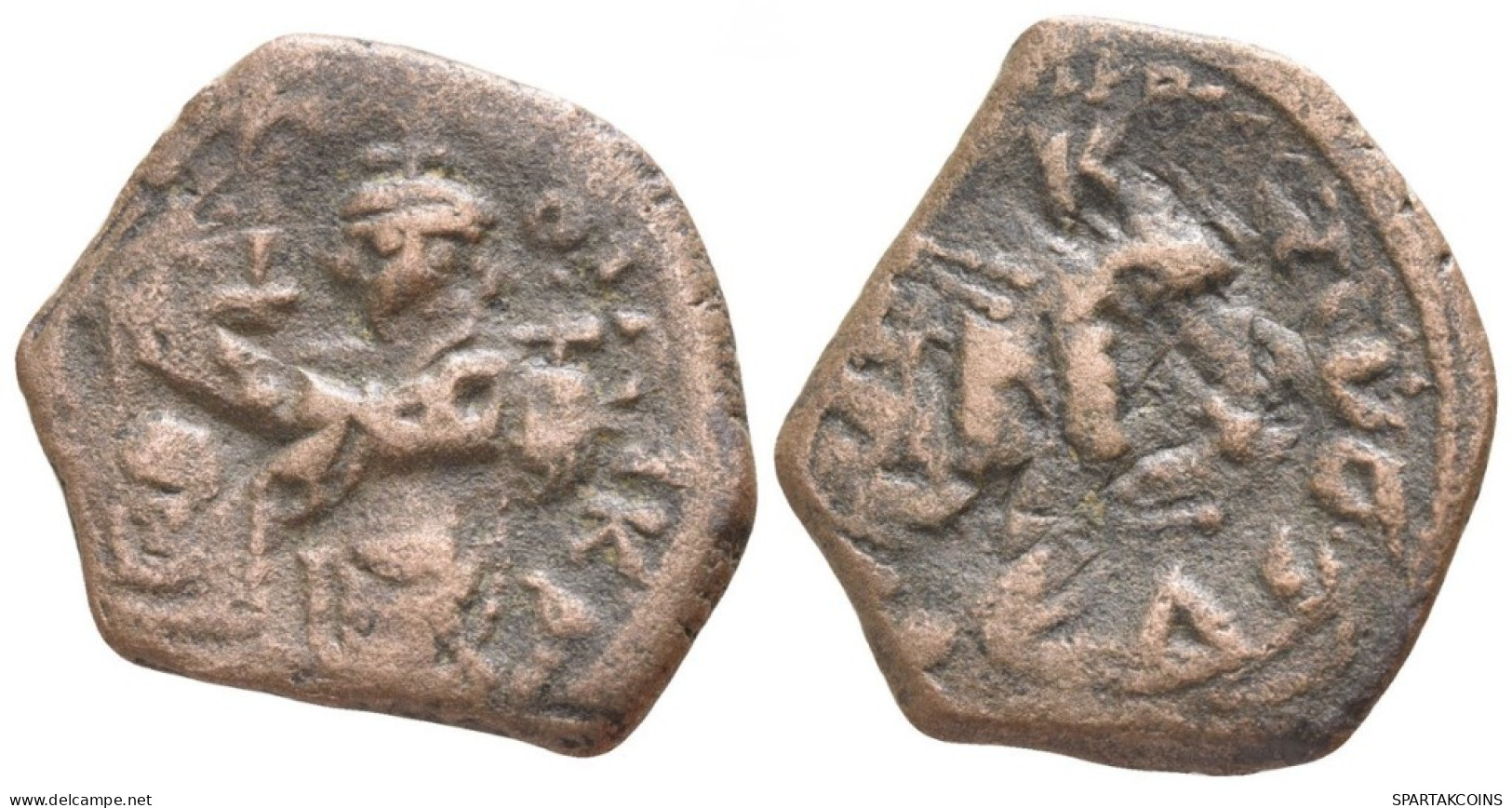 Constans II Follis Cross Globus Kreuz 6.05g/23mm #ANT1056.8.D.A - Byzantinische Münzen