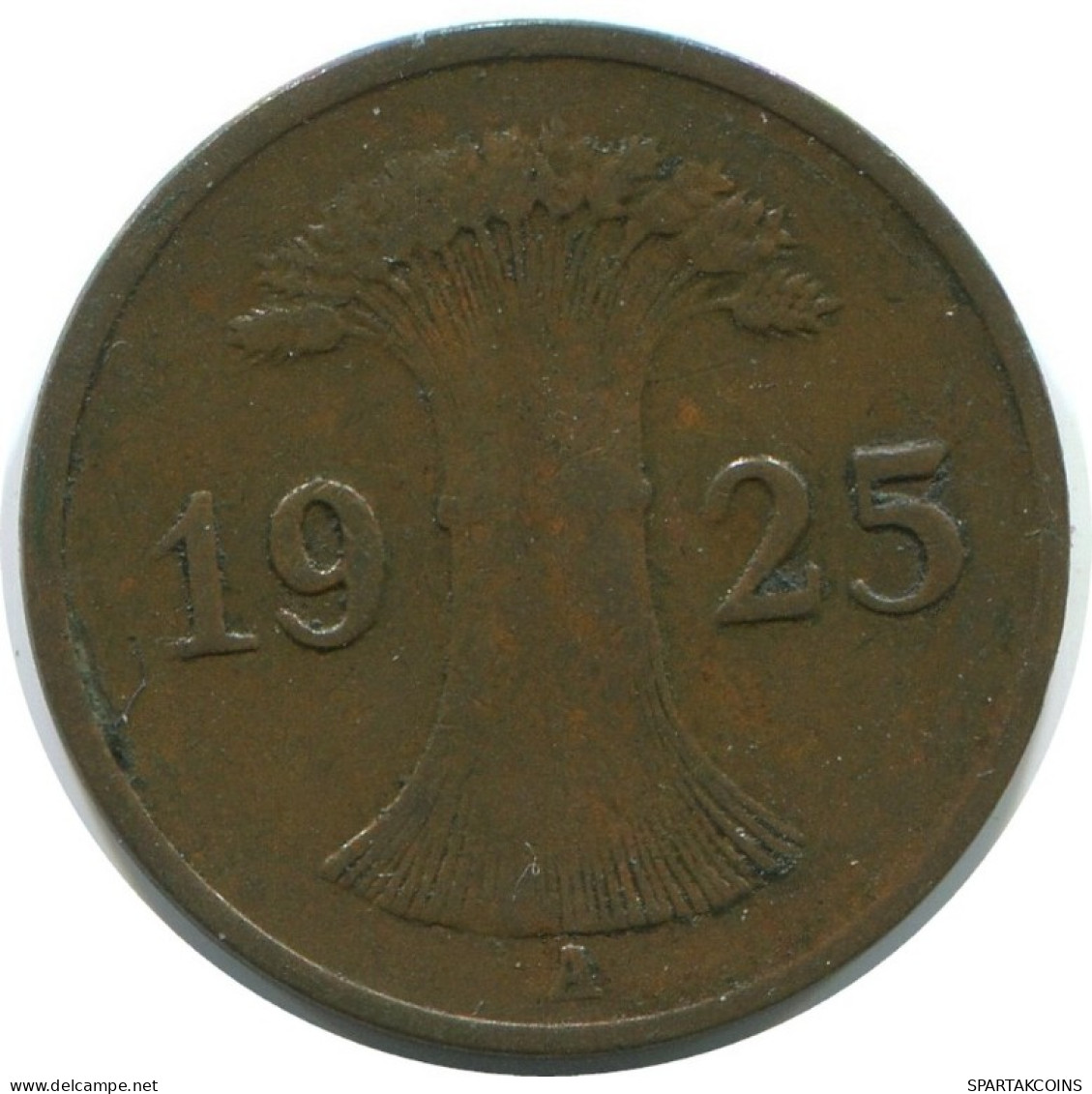 1 REICHSPFENNIG 1925 A ALEMANIA Moneda GERMANY #AE227.E.A - 1 Renten- & 1 Reichspfennig