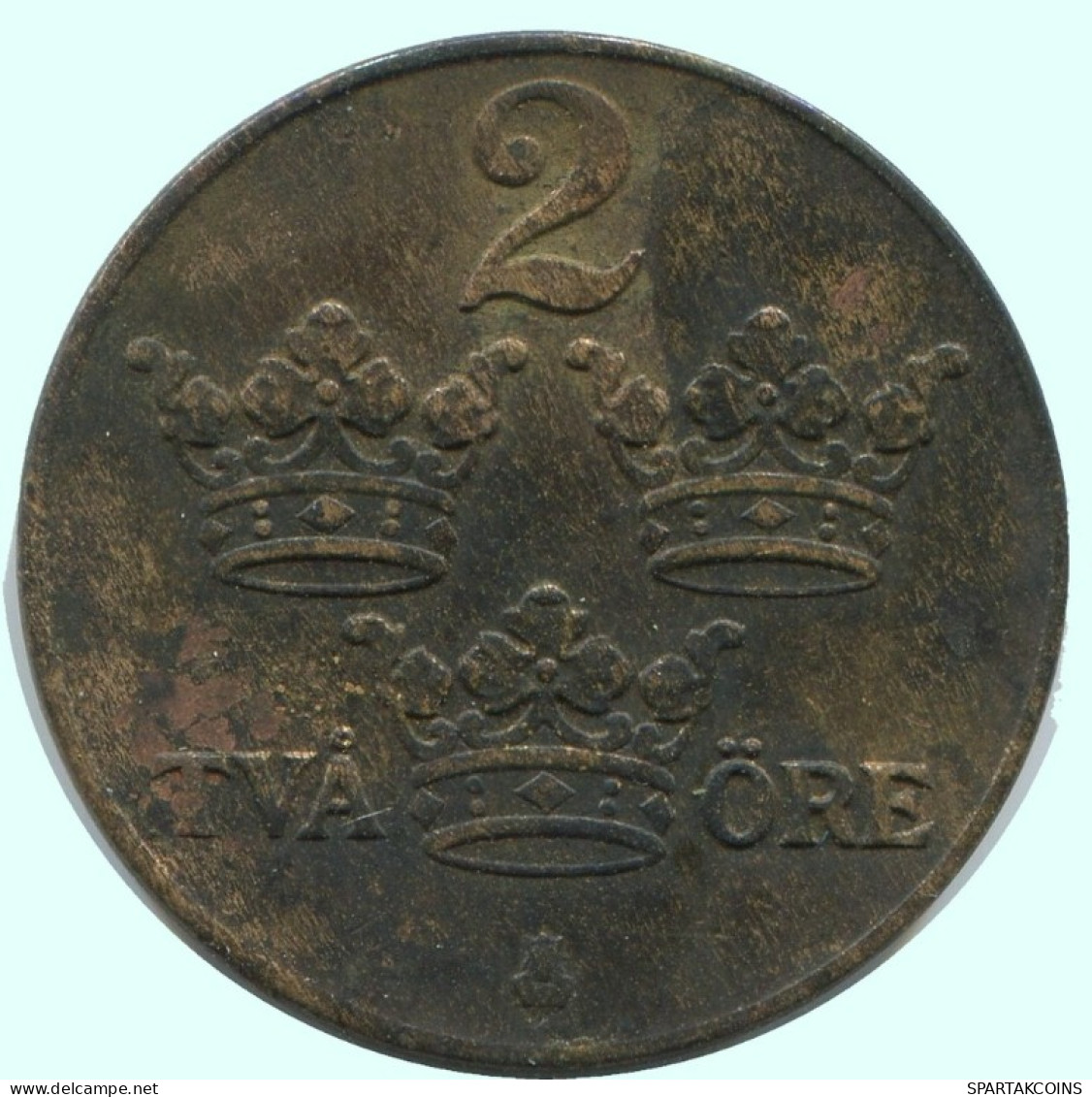 2 ORE 1937 SWEDEN Coin #AC812.2.U.A - Suède