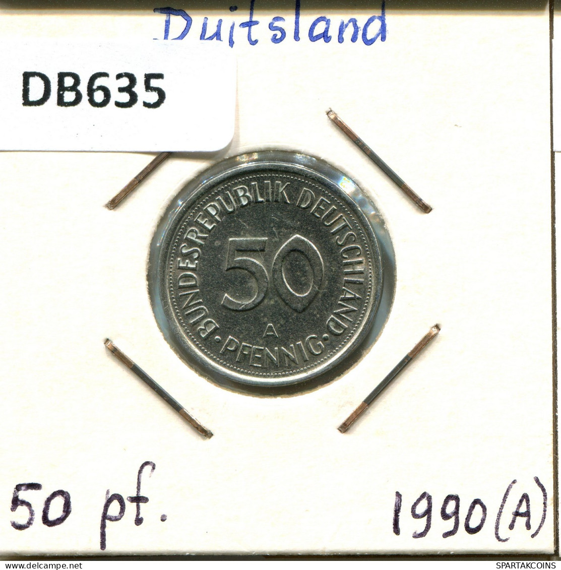 50 PFENNIG 1990 A BRD DEUTSCHLAND Münze GERMANY #DB635.D.A - 50 Pfennig