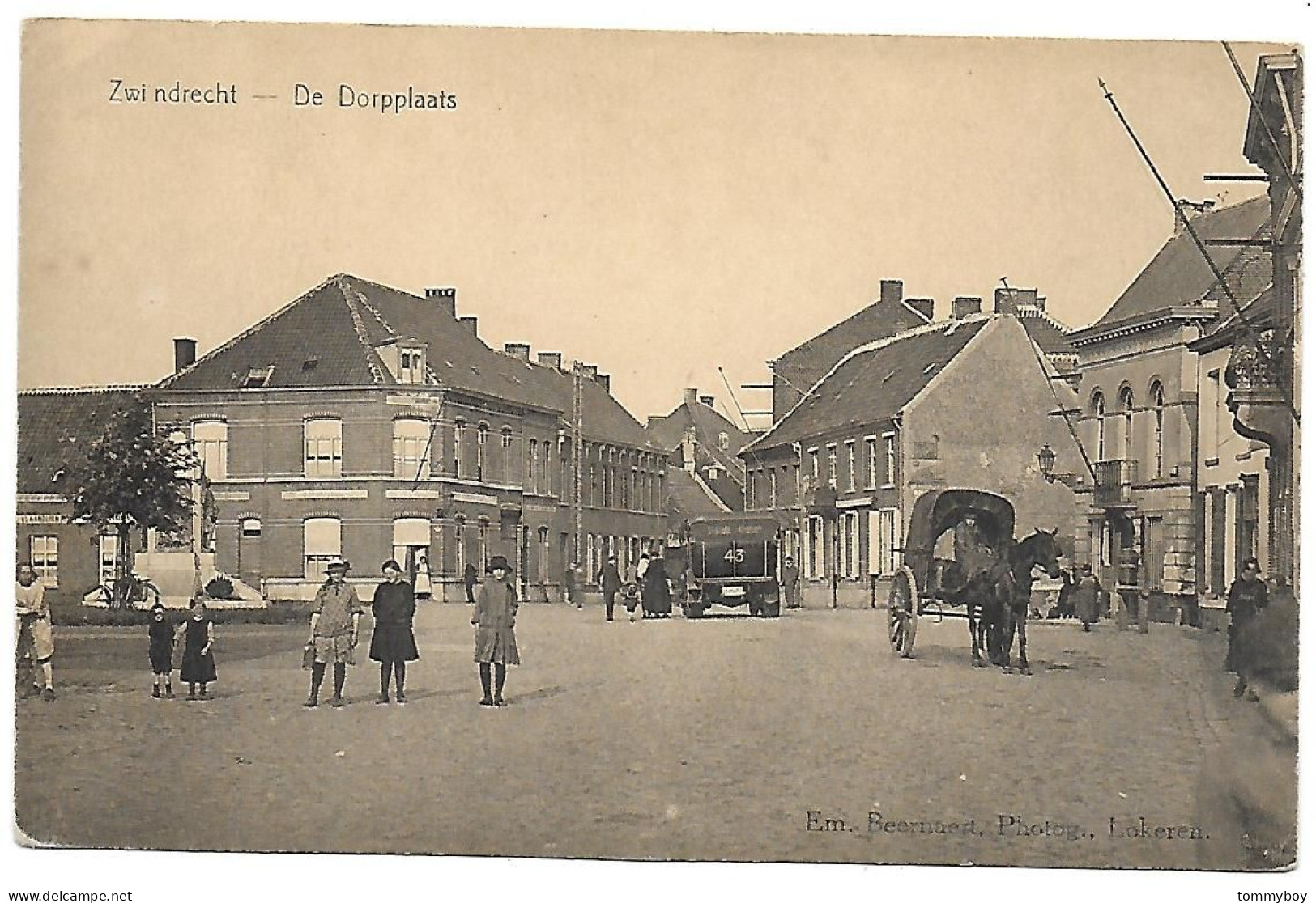 CPA Zwijndrecht, De Dorpplaats - Zwijndrecht