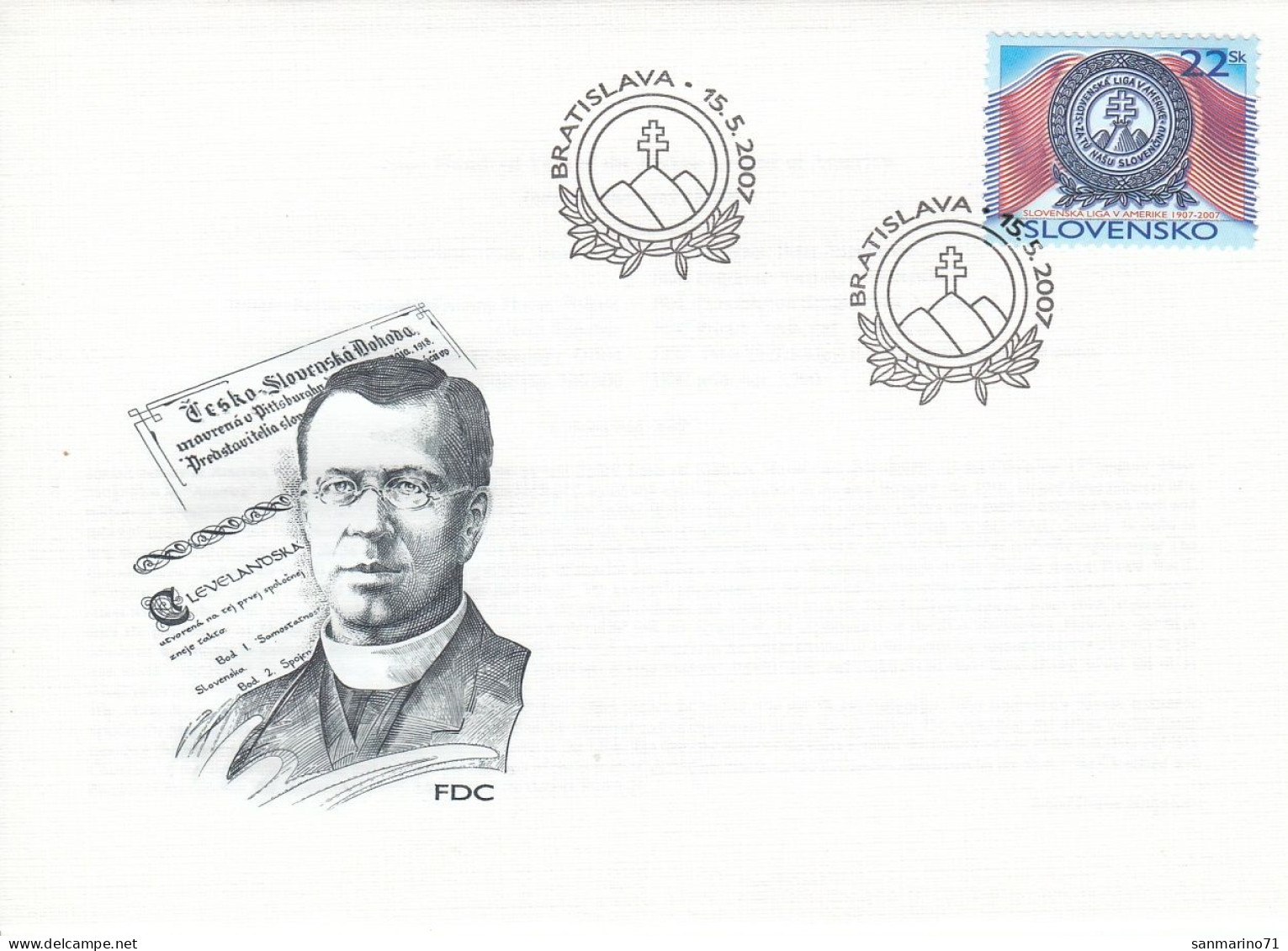 FDC SLOVAKIA 555 - FDC