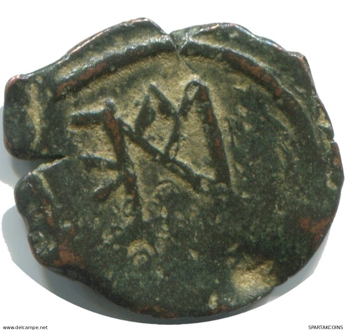 FLAVIUS JUSTINUS II FOLLIS Authentic Ancient BYZANTINE Coin 1.3g/17m #AB404.9.U.A - Byzantium