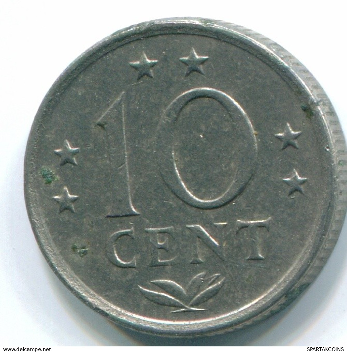 10 CENTS 1970 NETHERLANDS ANTILLES Nickel Colonial Coin #S13363.U.A - Antille Olandesi