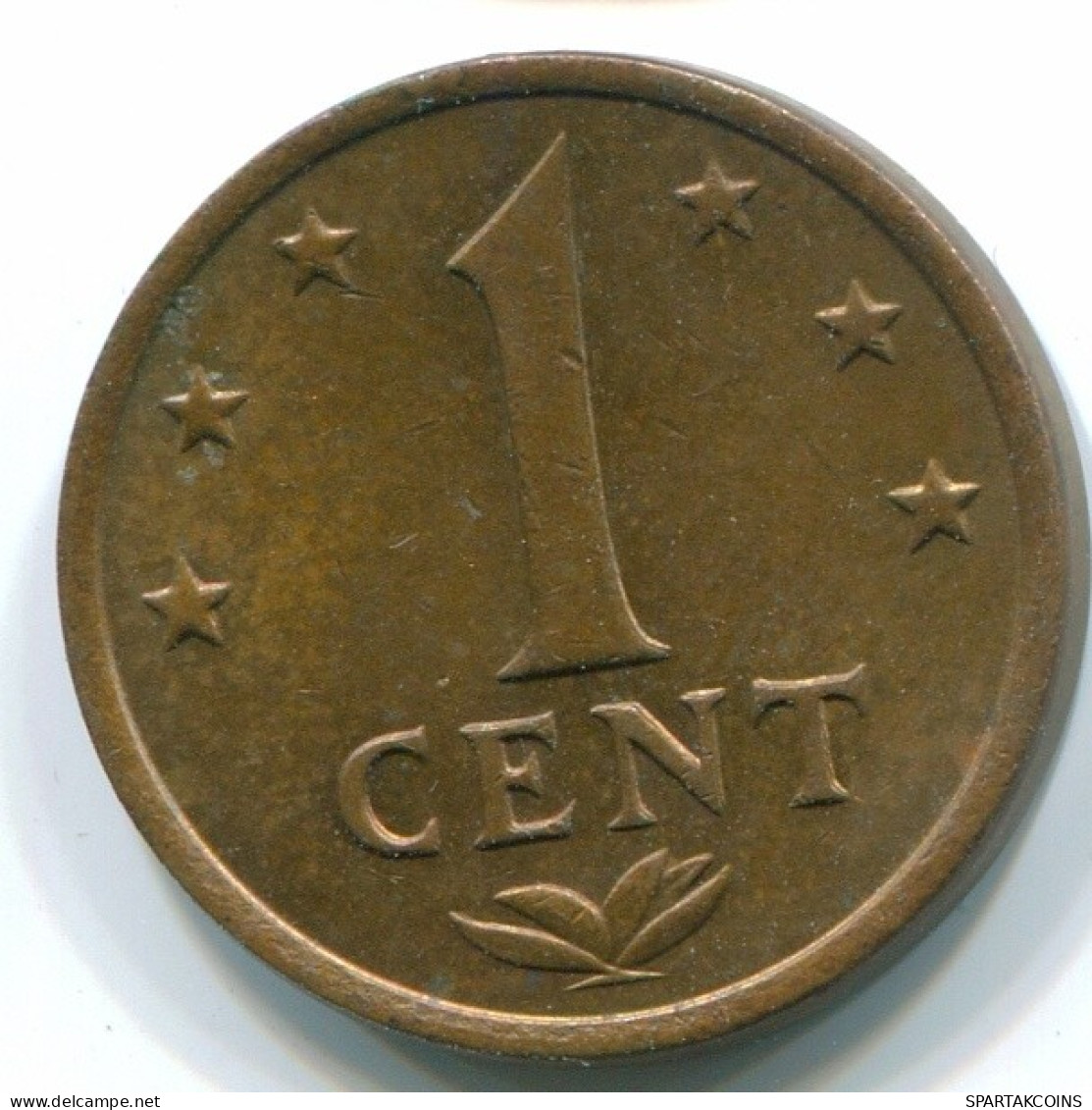 1 CENT 1973 ANTILLAS NEERLANDESAS Bronze Colonial Moneda #S10646.E.A - Antille Olandesi