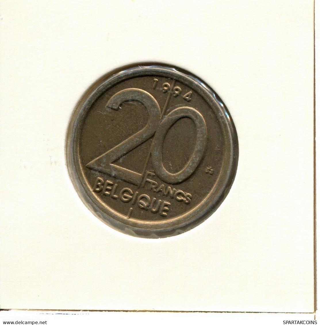 20 FRANCS 1994 FRENCH Text BELGIUM Coin #BB365.U.A - 20 Francs