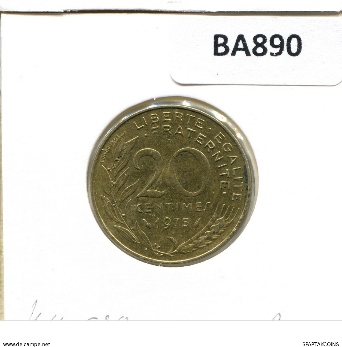 20 CENTIMES 1975 FRANCE Coin French Coin #BA890.U.A - 20 Centimes