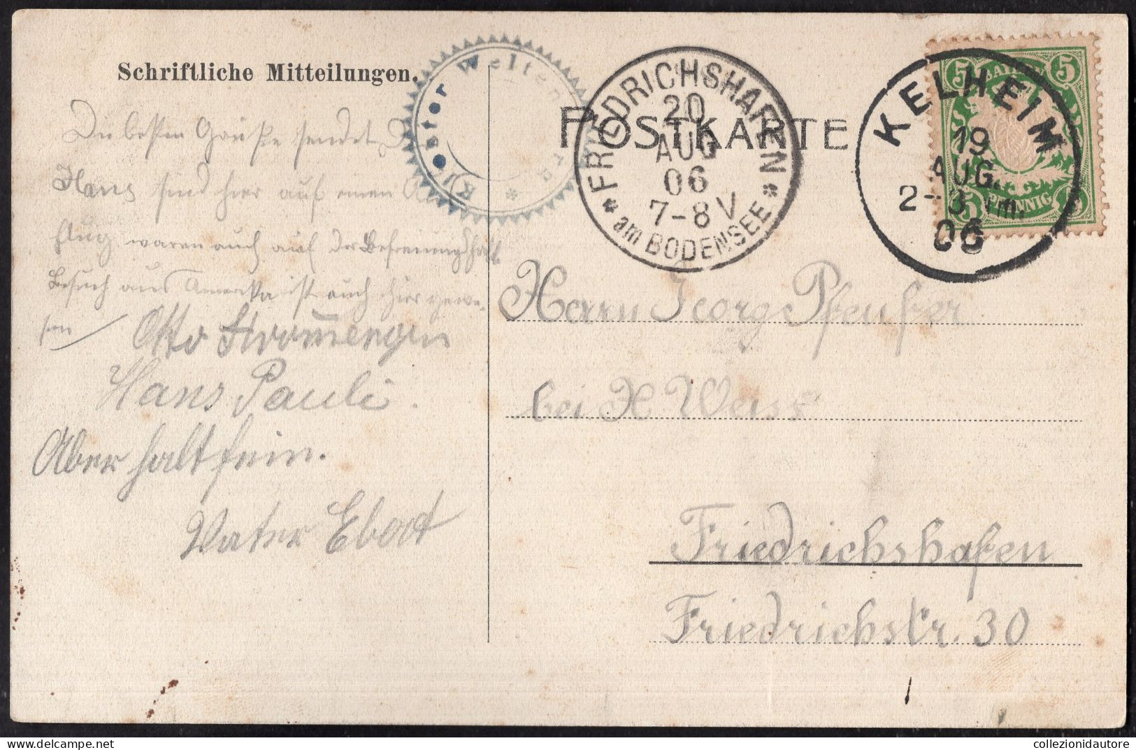 KLOSTER WELTENBURG - VOM KUCHELFELSEN AUS GESEHEN - CARTOLINA FP SPEDITA NEL 1906 - Kelheim